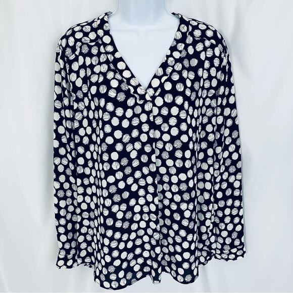 Nine West Long Sleeve Blouse Size Large/XL - Picture 1 of 11